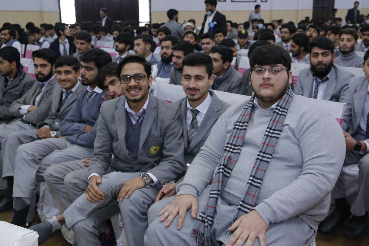 Students at event